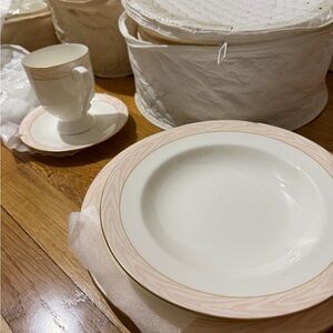 Mikasa-plates, bowls, saucers, tea cups for 12. bundle it for better price-